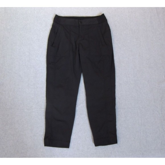 Athleta Pants - Athleta Pants Womens 2 Black Trekkie Cropped Crop Hiking Nylon Stretch Hike